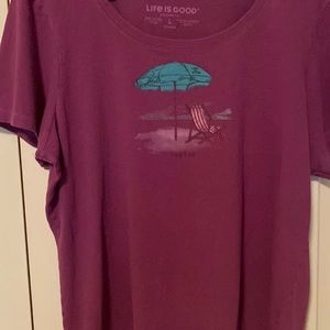 Life is Good crusher tee